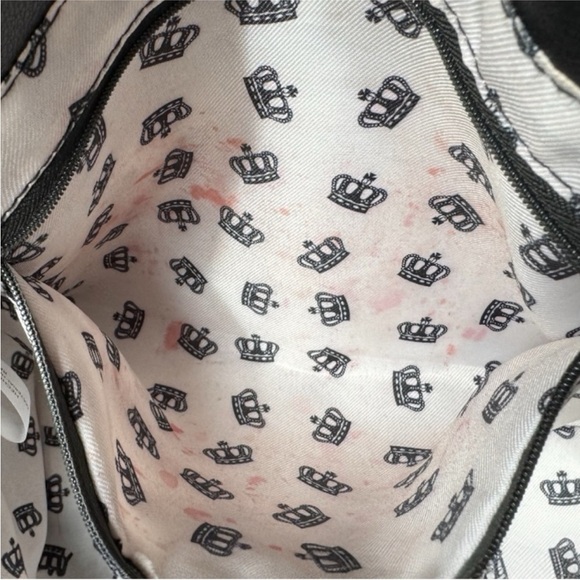 JUICY COUTURE Edgy Black Handbag Shoulder Bag Crossbody with Gold Chain Details - Picture 16 of 16